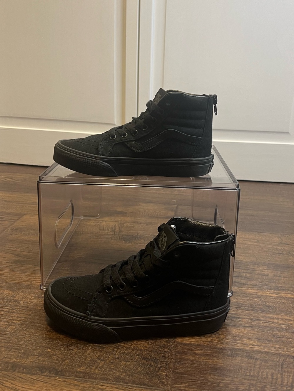 Vans Kids SK8-Hi Zip Sneakers Size Kids 13.5 Color Black